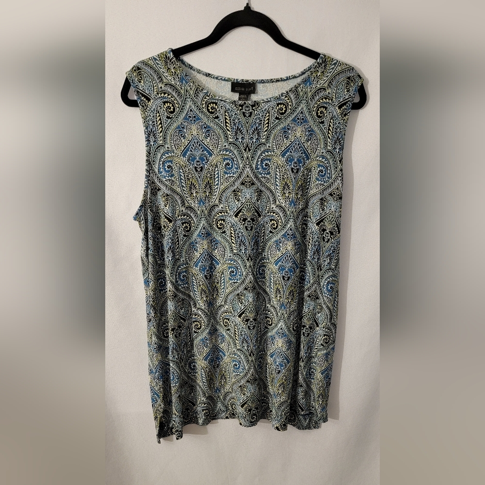 J. Jill Paisley Sleeveless Tank TopSize LP